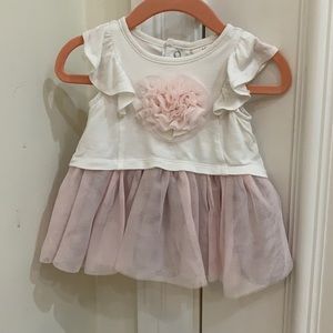 Miniclasix 6 month baby ruffle tutu flower dress